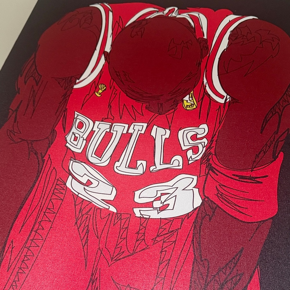 Michael Jordan 23 Basketball Canvas Art - Picture 2 of 4